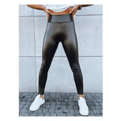 Női viaszos leggings ESTATE fekete