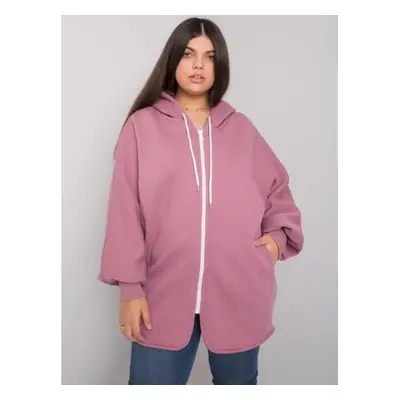 Női plus size pulóver ELLA pink