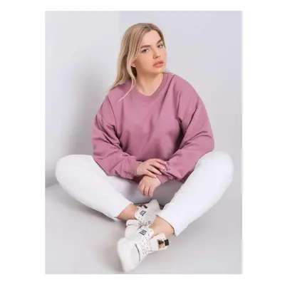 Női plus size kapucnis pulóver MISCHA pink