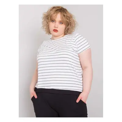 Női plus size blúz LILLIANA fehér