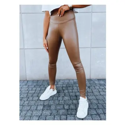 Női viaszos leggings EDIT barna