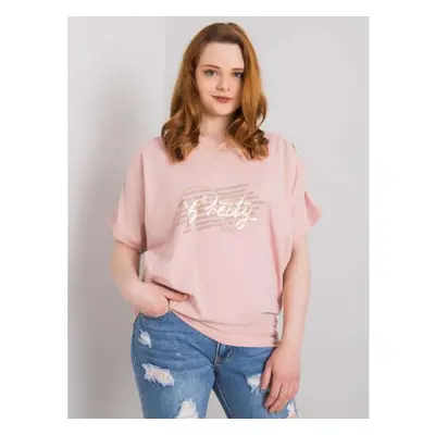 Női plus size blúz RICHELLE pink