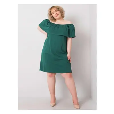 Női plus size ruha Spanish KEILY sötétzöld