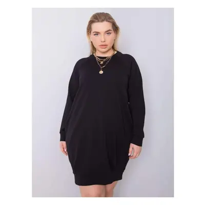 Női plus size ruha ARIADNE fekete