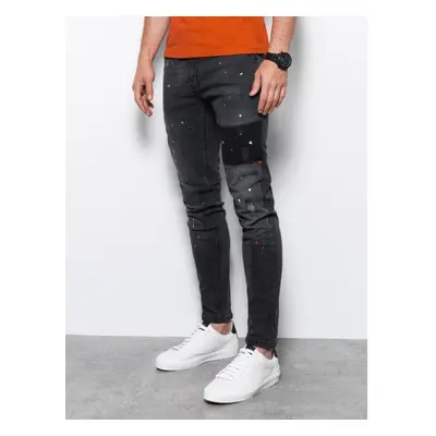 Férfi SKINNY FIT farmer fekete