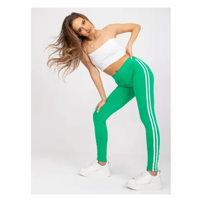 Női magas derekú leggings sport BUZZ zöld