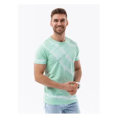 Férfi pamut TIE DYE póló menta V5 S1622 S1622