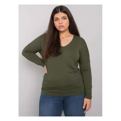 Női plus size blúz ELISA khaki