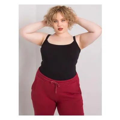 Női plus size felső SCARLETTE fekete