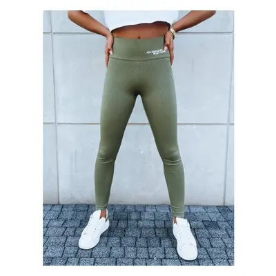 Női sport leggings SIMPLE LIFE zöld