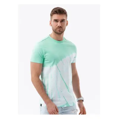 Férfi pamut TIE DYE póló menta V5 S1617 S1617