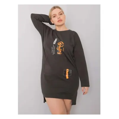 Női Plus Size Sweat ruha AKIRA sötét khaki