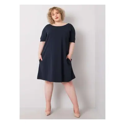 Női plus size ruha BELLAMY tengerészkék