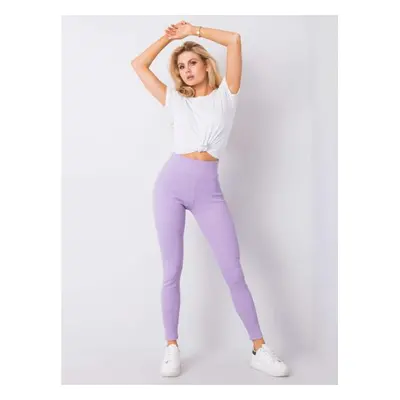 Női bordázott leggings SANJA Lila