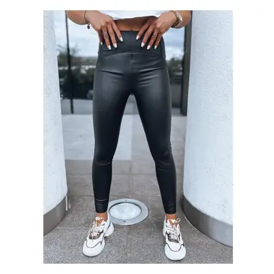 Női WAXED CHIC magas derekú leggings fekete