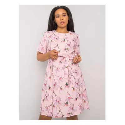 Női mintás ruha CELENE plus size pink