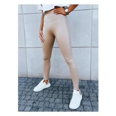 Női viaszos leggings EDIT beige