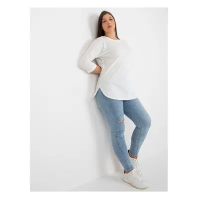 Női plus size alap blúz ADELA ekrü