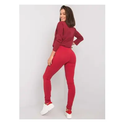 Női leggings BASIC burgundi