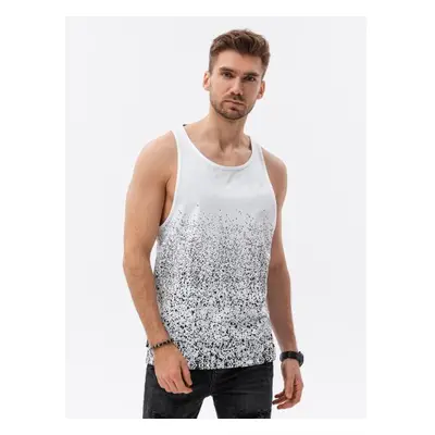 Férfi TANK TOP fehér V1 S1637