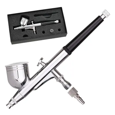 Modellező mini airbrush festékszóró 0,3 mm-es fúvókával Technic B-130 Double Action Black mini