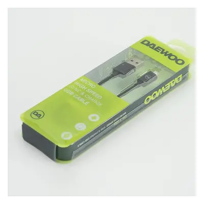 Daewoo microUSB kábel, 1 méter, fekete