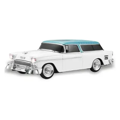 WSTER 1955-ös Chevrolet Nomad formájú Bluetooth hangszóró, USB port, TF kártyahely, fehér