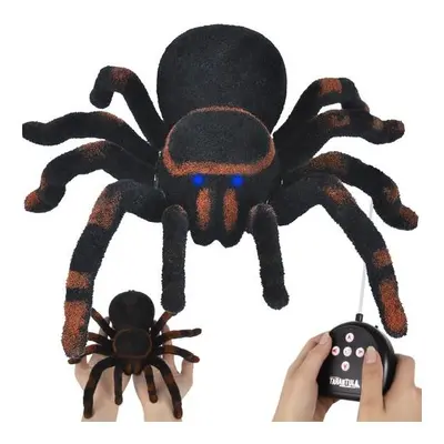 Távirányítós óriáspók, tarantula, 25 cm, elemes, élethű Halloween dekoráció