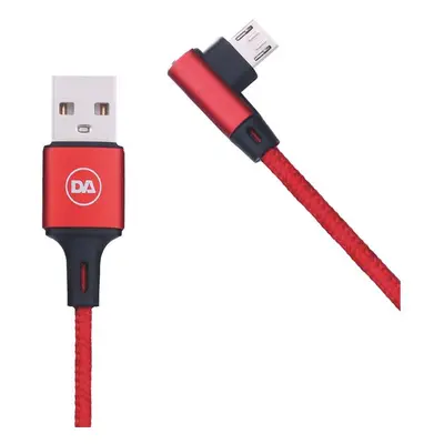 Daewoo microUSB kábel, 2 méter, piros