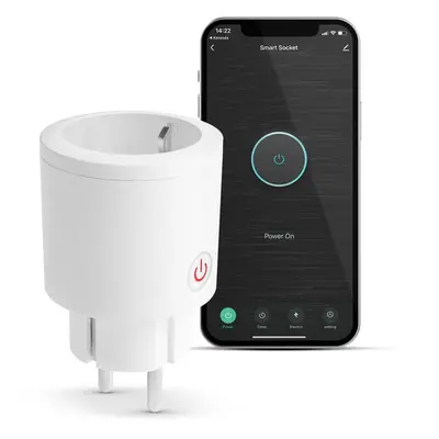 Smart konnektor - fogyasztásmérővel - Amazon Alexa, Google Home, Siri, IFTTT kompatibilitás