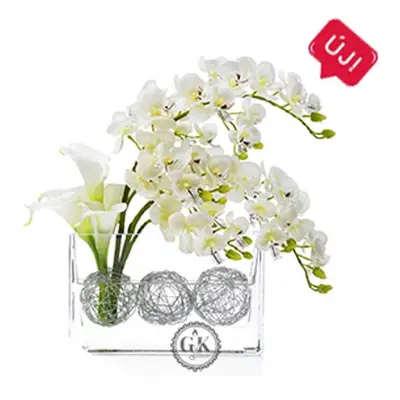 Orchideás Tortaostya – 20 cm, Tortadíszítéshez