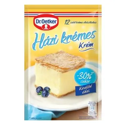 Dr Oetker házi krémes krémpor 30%-kal csökkentett cukrtartalommal 230g