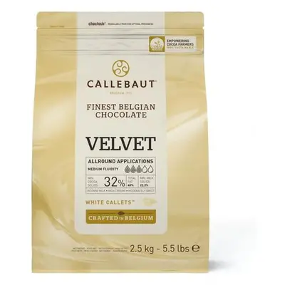 Fehércsokoládé pasztilla (korong) 2,5kg Callebaut Velvet White