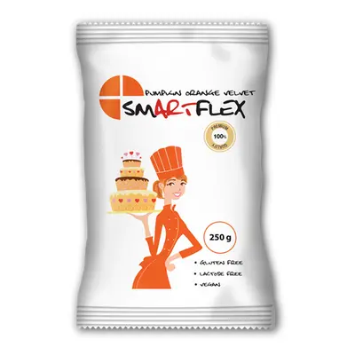 Smartflex Velvet narancssárga fondant massza vanília ízesítéssel 250 g