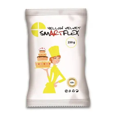 Smartflex Velvet citromsárga fondant massza vanília ízesítéssel 250 g