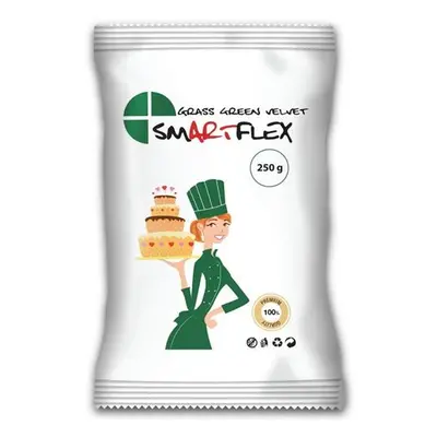 Smartflex Velvet fűzöld fondant massza vanília ízesítéssel 250 g