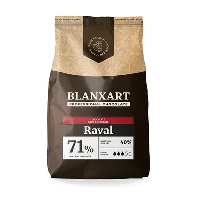 Blanxart Raval étcsokoládé korong 71% - Prémium minőség 1 kg