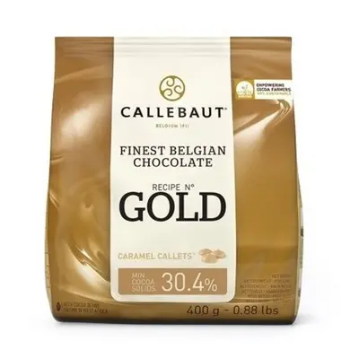 Fehércsokoládé karamellel 400 g Callebaut Gold