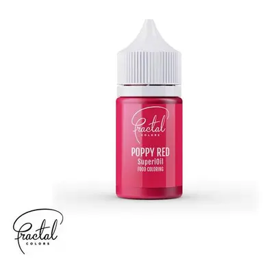 Poppy red Fractal SuperiOil olajbázisú ételfesték 30 g