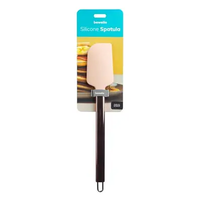 Bewello szilikon spatula – Barack szín, rozsdamentes acél nyéllel, 29 cm