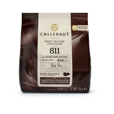 Callebaut étcsokoládé pasztilla 54,5% (811) – Prémium sütéshez 400g