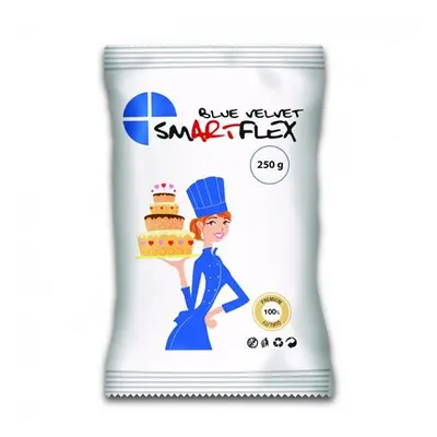 Smartflex Velvet kék fondant massza vanília ízesítéssel 250 g