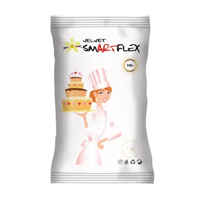 Smartflex Velvet Fehér Fondant Massza Vanília Ízesítéssel – 250 g