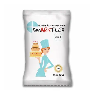 Smartflex Velvet világoskék fondant massza vanília ízesítéssel 250 g