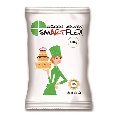 Smartflex Velvet zöld fondant massza vanília ízesítéssel 250 g