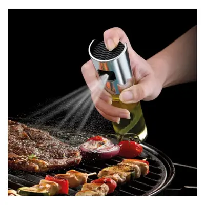 BBQ olaj- és ecetpermetező spray – rozsdamentes acél és üveg, 100 ml – precíz adagolás és stílus