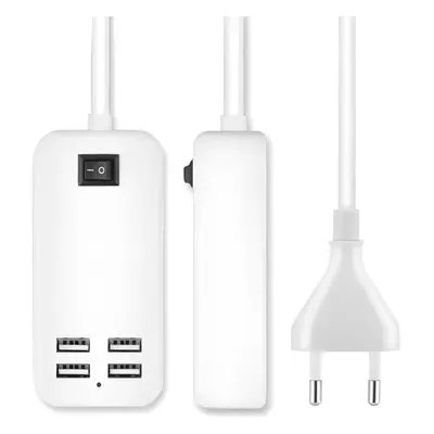 Asztali USB 4 portos iPhone telefontöltő HUB - 15W 2A