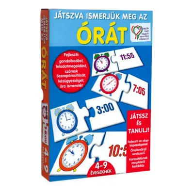 Játszva ismerjük meg az órát- oktató, logikai játék (BBJ)