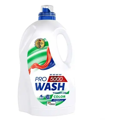 4 x 5L Pro Wash XXL Color mosógél - színes ruhákhoz, 120 mosásra elegendő