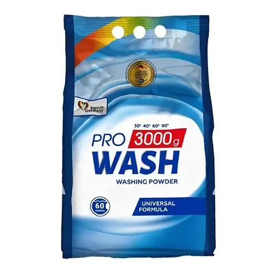 3 kg PRO WASH univerzális mosópor - 60 mosáshoz